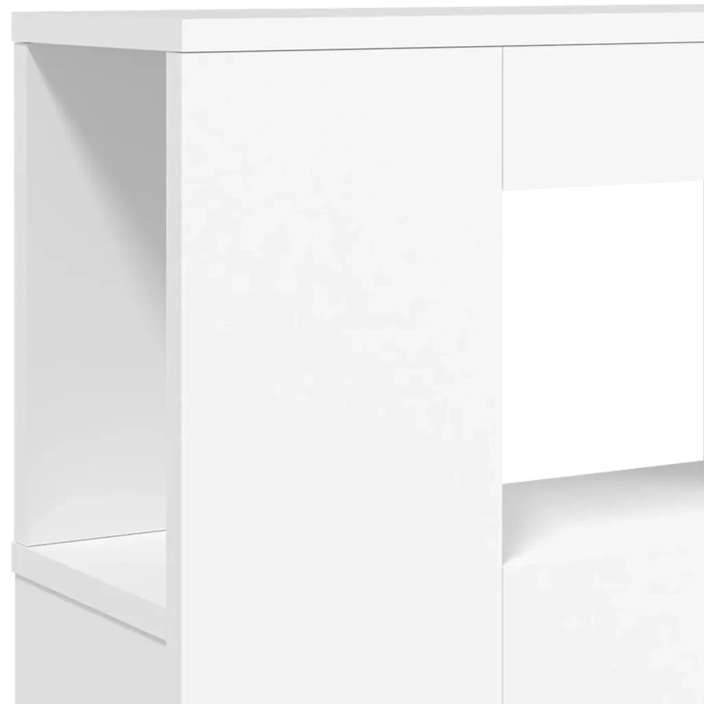 Testiera | Testata LED Bianca 220x18,5x103,5 cm Legno Multistrato