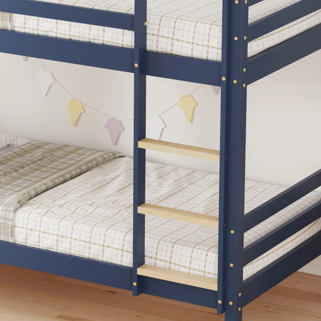Letto a castello per bambini 190x90cm blu scuro AMBER