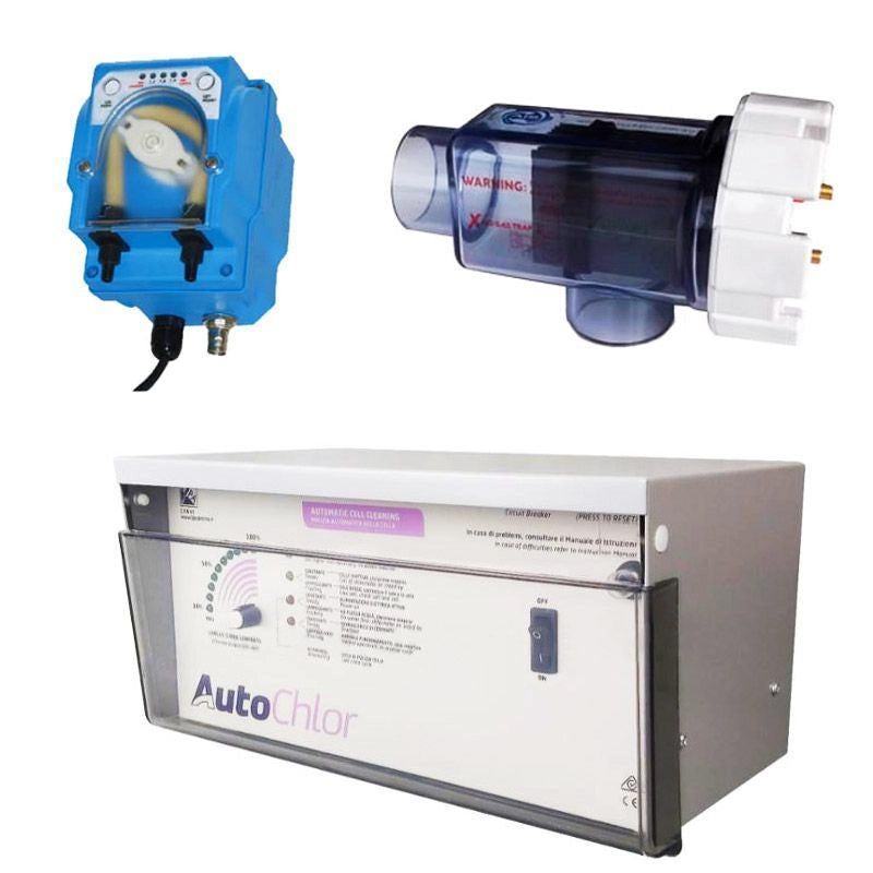 Sterilizzatore a sale e regolatore di pH AutoChlor per piscine - Sterilizzatore A Sale E Regolatore Di Ph Autochlor Per Piscine Rp-ph 100 Hd - Volume Fino A 430 M³ Volume piscina: Fino a 170 m³