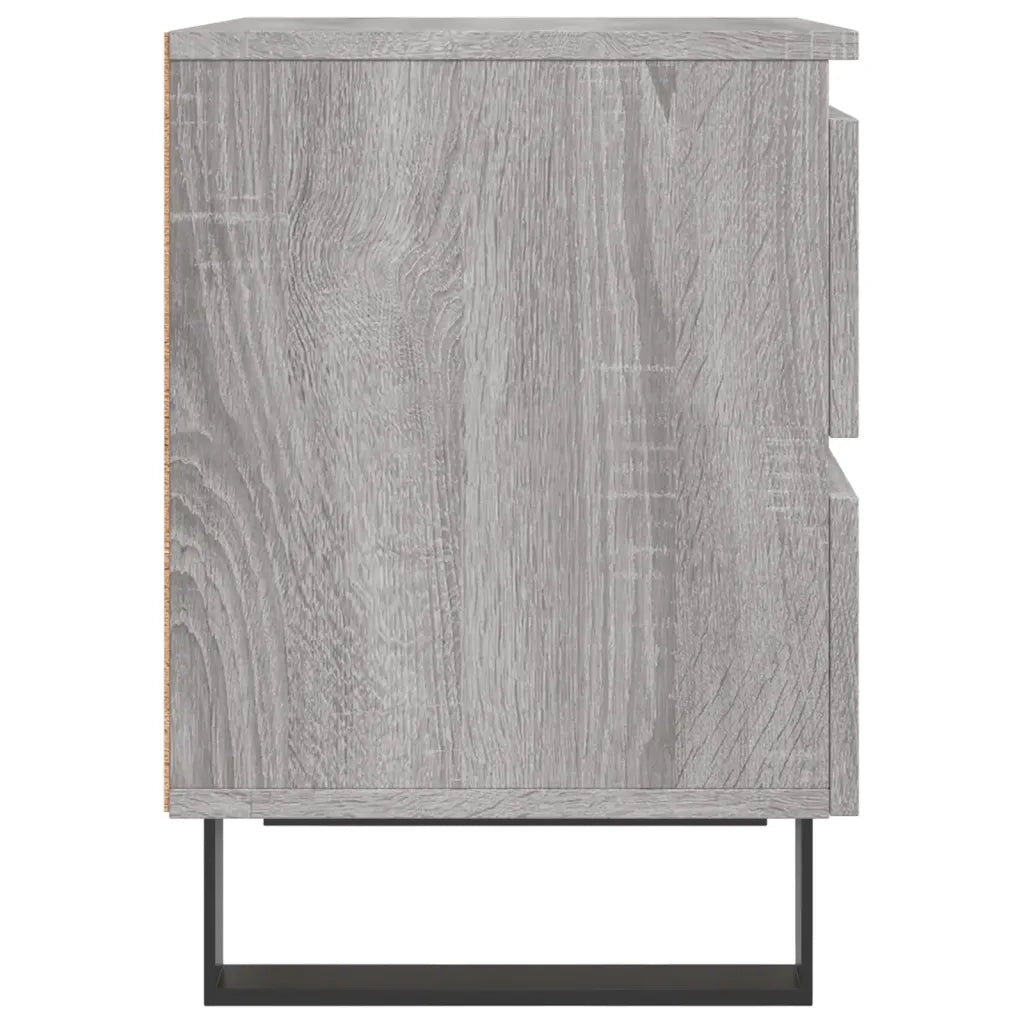 Comodino | Armadio da Notte | Mobiletto da notte Grigio Sonoma 40x35x50 cm in Legno Multistrato