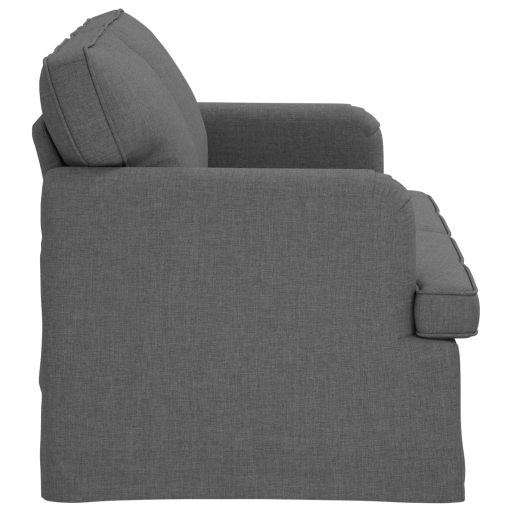 Divano Grigio scuro 144 x 80 x 85 cm Tessuto