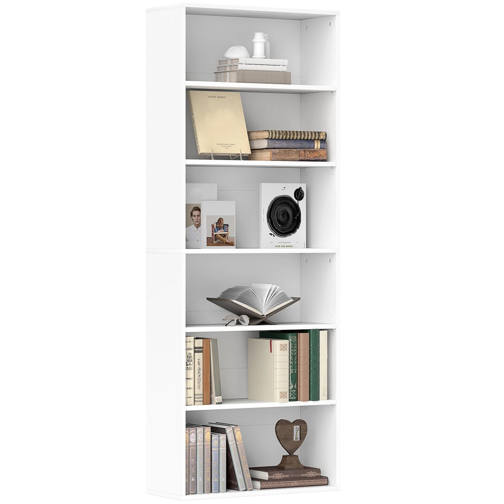 Libreria 6 ripiani regolabili ¨C Xylo ¨C Bianco 60x24x158,5cm