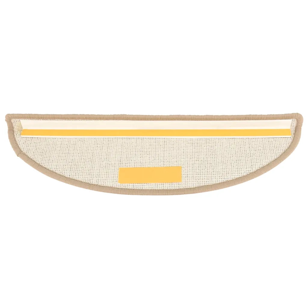 Tappetini per scale 15 pz | Gradini per Scale 56x17x3 cm Marrone Semicircolari