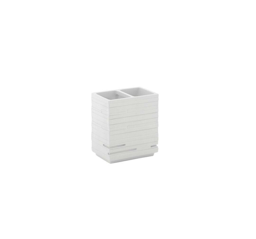 Porta Spazzolino Quadrotto Bianco Gedy - Gedy
