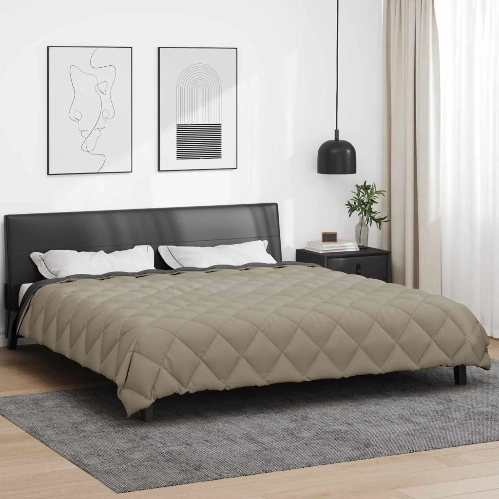Duvet Invernale Grigio chiaro e Antracite 240 x 260 cm 42025763