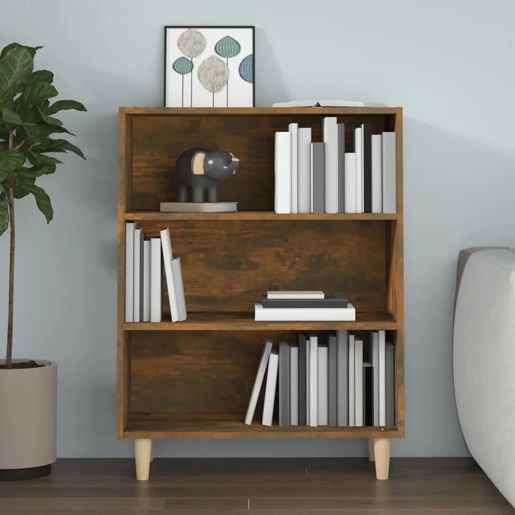 Credenza-Buffet-Armadio da cucina Rovere Fumo 69,5x32,5x90 cm in Legno Multistrato 675466