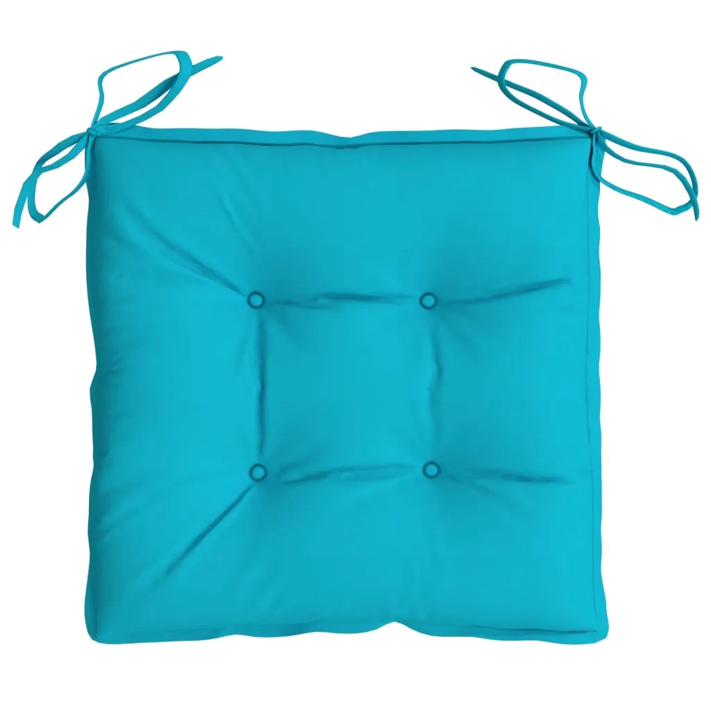Cuscini per Sedia 4 pz | Cuscini per sedie Turchese 40x40x7 cm Tessuto