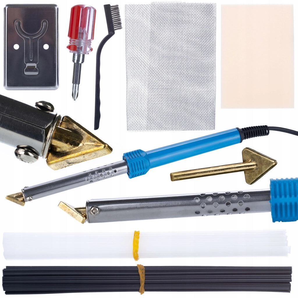 Saldatore a Ferro Blue Lark 80W BL80W con Set Accessori | Versatilità e Sicurezza | Riparazione e Rinforzo Plastica