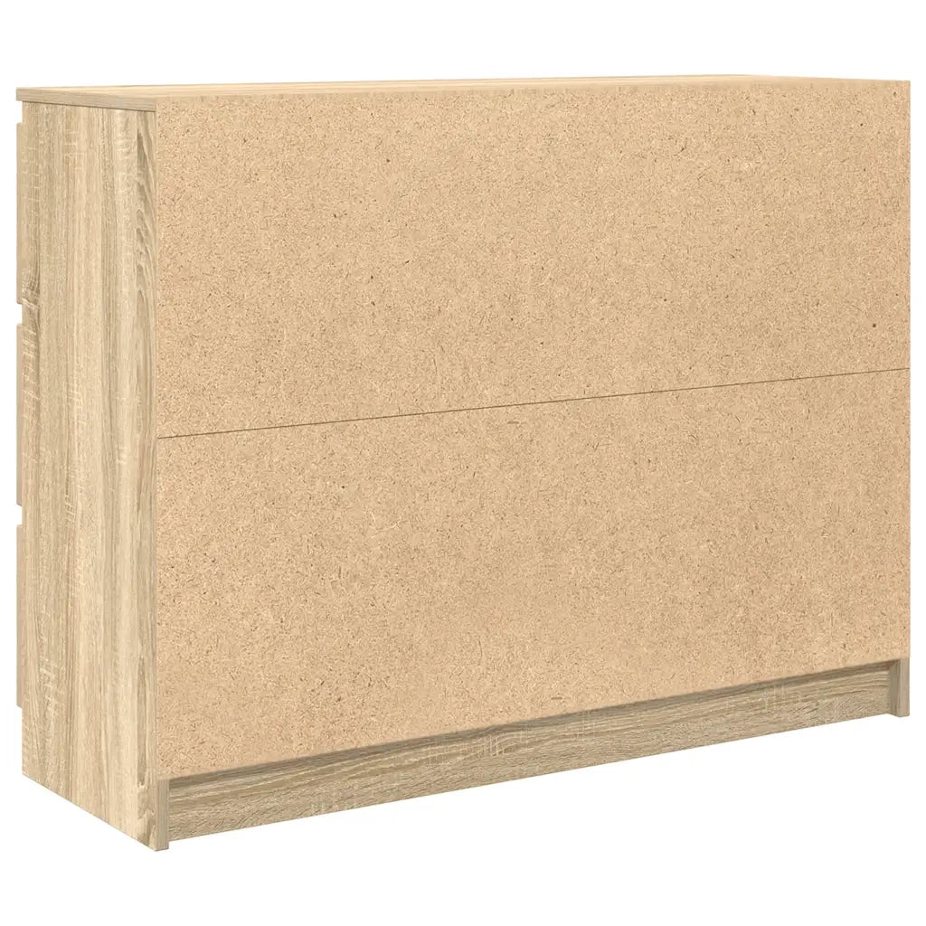 Credenza-Buffet-Armadio da cucina Rovere Sonoma 100x35x76 cm in Legno Multistrato 826499