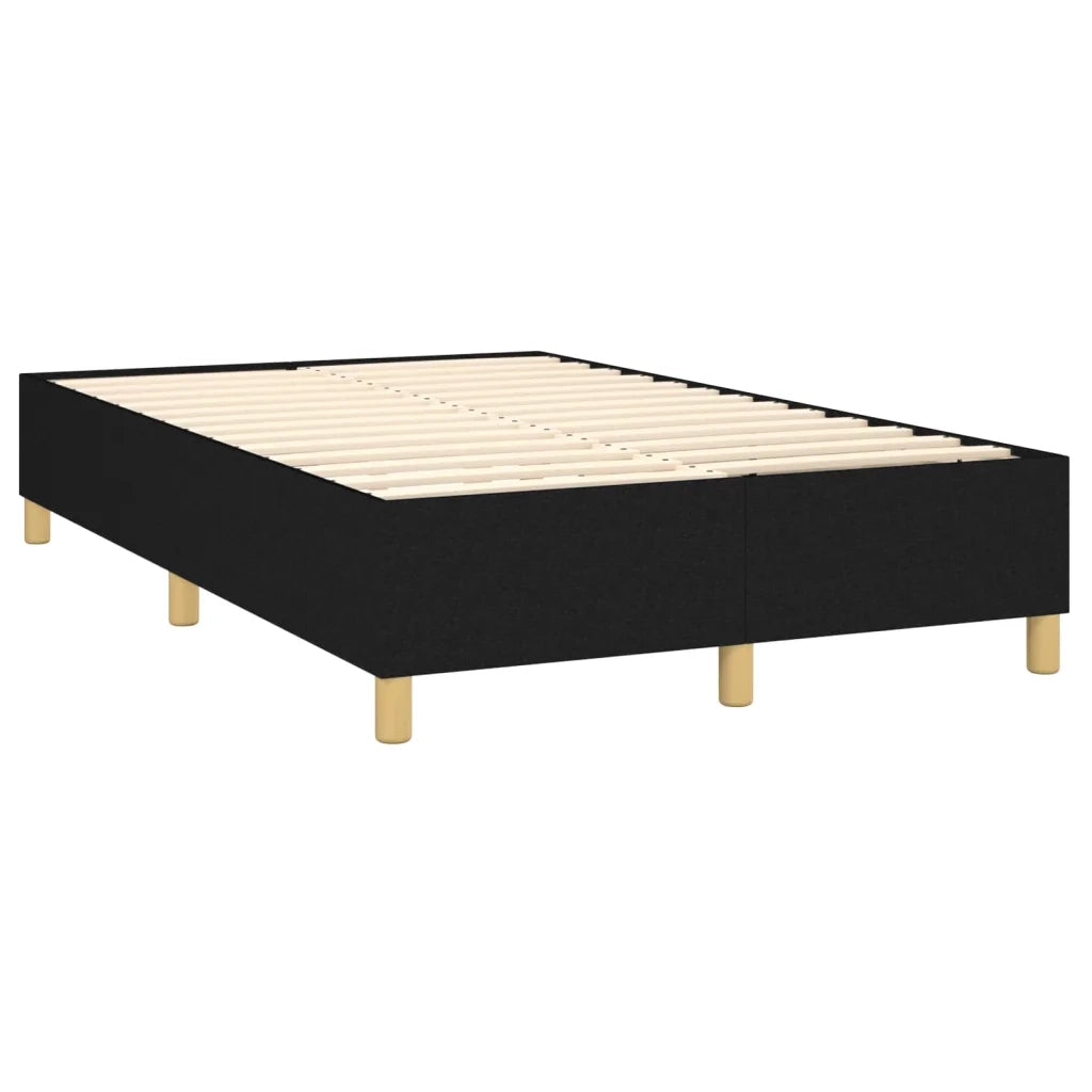Letto a Molle con Materasso e LED Nero 120x200cm in Tessuto 3135423