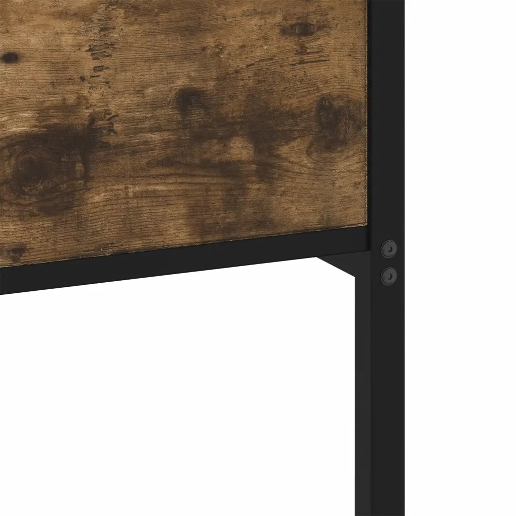 Giroletto senza Materasso-Struttura Letto Rovere Fumo 75x190 cm in Truciolato 316051
