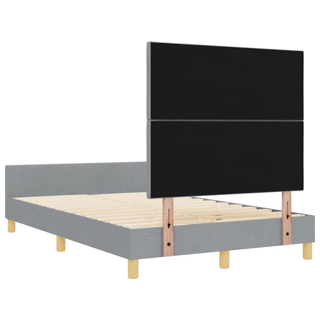 Letto matrimoniale | Letto per adulti | Struttura del letto Grigio chiaro 120 x 200 cm Tessuto