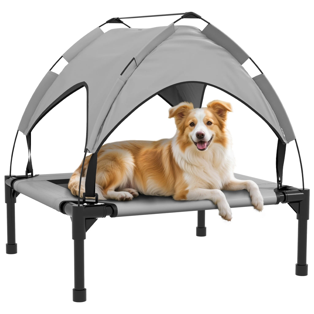 Cuccia per Cane con Tetto ¨C Zephmum ¨C Grigio Chiaro 76x61x69.5 cm