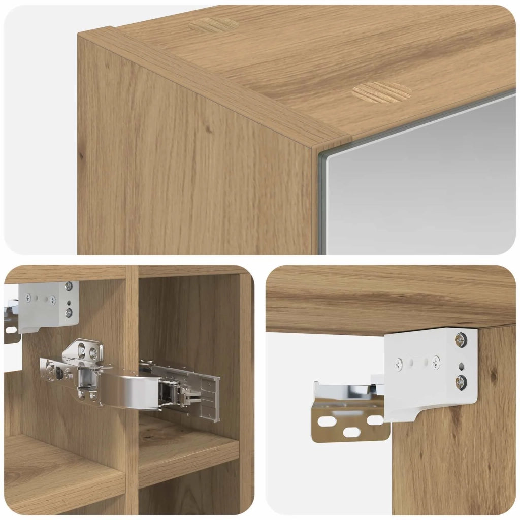 Mobiletto per specchio da bagno Rovere Artigianale 889078