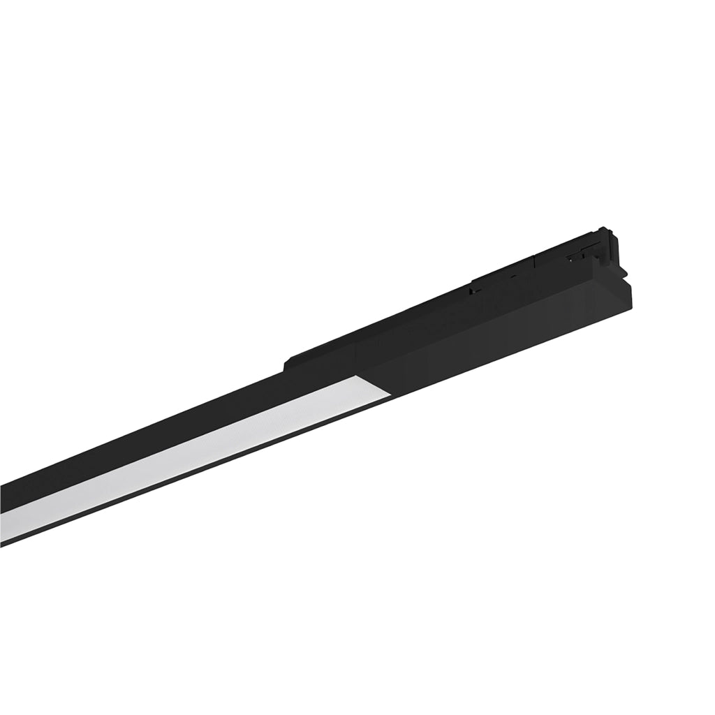 TELCO - Luce Lineare LED 12W Monofase per Binario, Nero, 3000K-4000K CCT Switch, CRI90, IP20 - Rossini Group