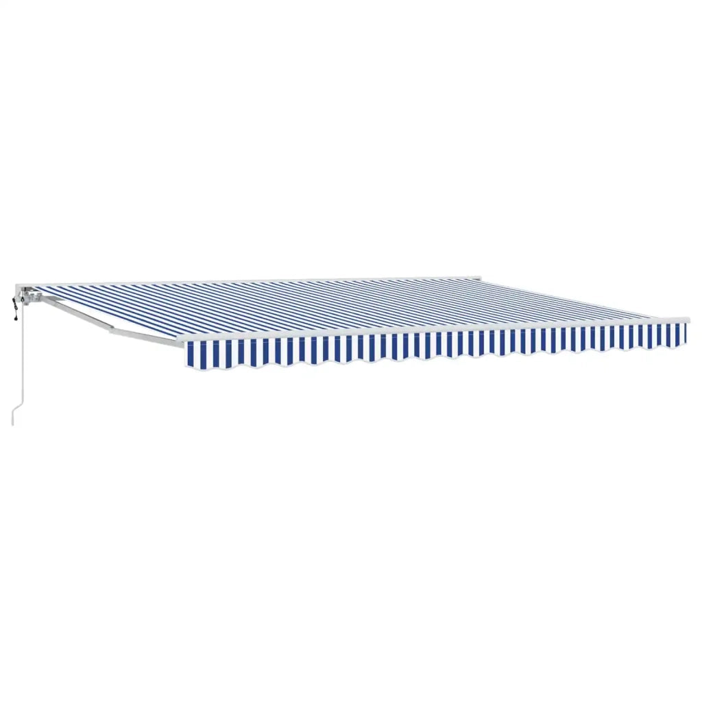 Tettuccio Elettrico Retrattile Blu e Bianco 5 × 3,5 m 3421085