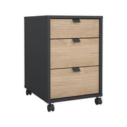 Cassettiera ufficio tvilum 65584ighl sign matt grey e jackson hickory