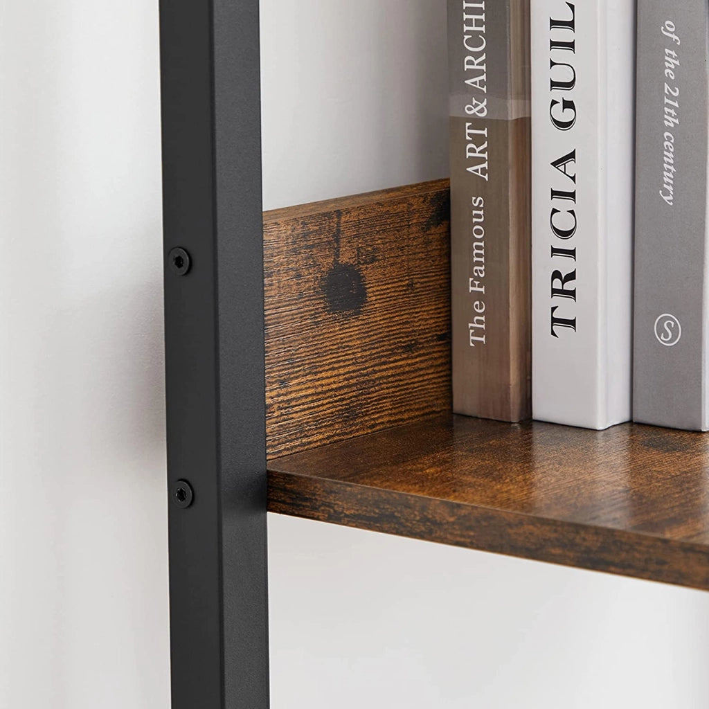 Libreria VALORA marrone rustico 5 ripiani stile loft LLS109B01V1