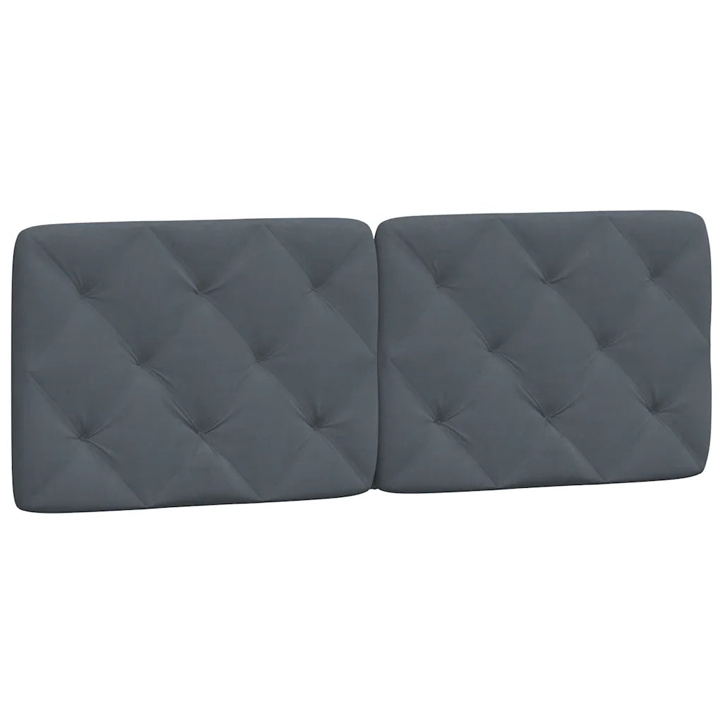 Giroletto senza Materasso-Struttura Letto Grigio Scuro 140x200 cm Velluto 771914