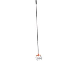 Cultivatore per Giardino con Larghezza di Azione Adattabile - Trattore per Giardino Rotativo - Materiale Inox - Duraturo - Maniglia Ergonomica - Resistente alle Sollecitazioni - Freciata per Giardino