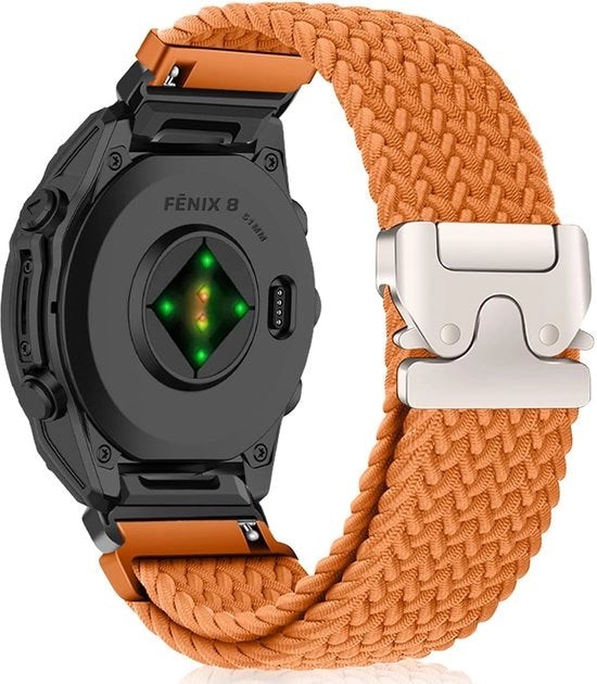 Cinturino in nylon - 26 mm - adatto per orologi sportivi - 1 pezzo - nero - nylon