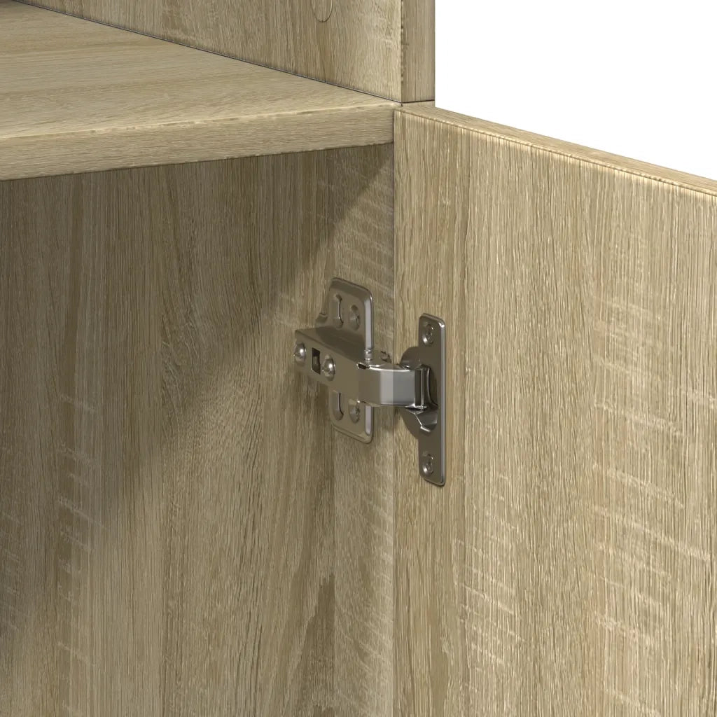 Credenza | Madia | Buffet da pranzo | Armadio da pranzo Rovere Sonoma 80x42,5x185 cm in Legno Multistrato