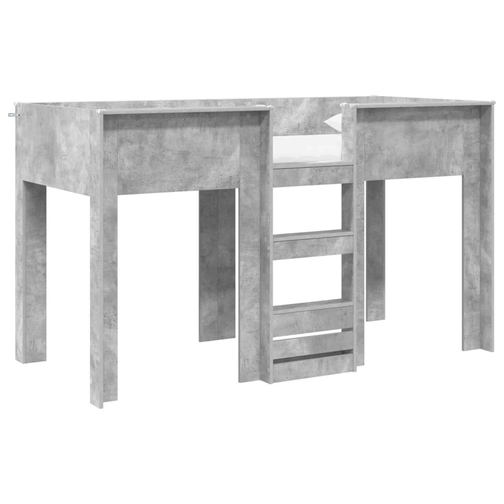 Letto a Castello per Bambini | Letto Infantile | Lettino Grigio cemento 75 x 190 cm