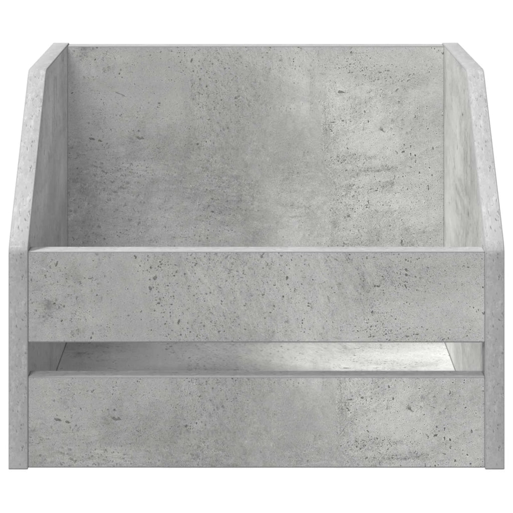 Scatola per album in vinile 2 pz Grigio Cemento 38 x 30 x 29 cm 8012817