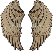 Pannelli Goud - Pannelli con Pailletten - Pannelli per Stendere/Alzare - Pannelli DIY - Decorazione di Abbigliamento - 1 Paio di Ali - Dimensioni 34,5 x 16 cm - Pannelli di Stoffa