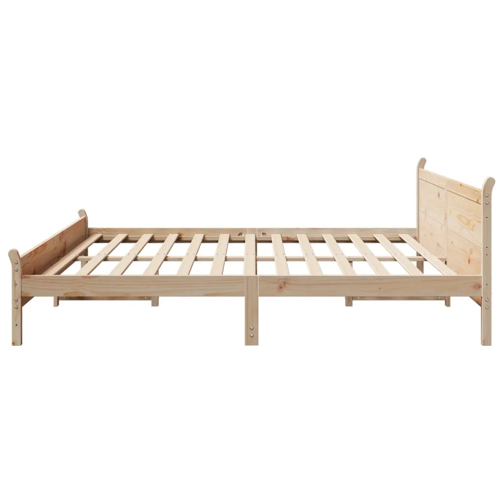 Letto senza Materasso 180x200 cm in Legno Massello di Pino 855582