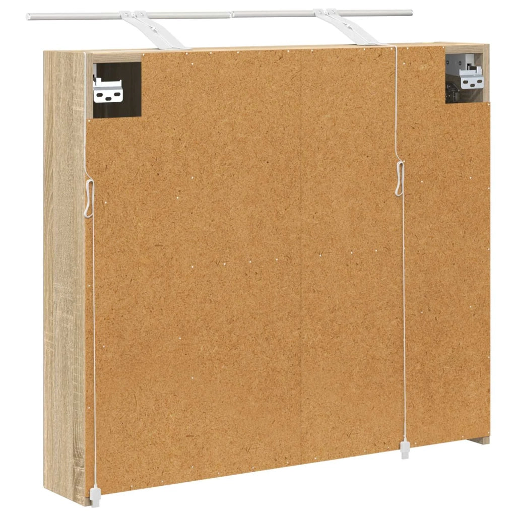 Mobiletto per specchio da bagno Rovere Sonoma 80 x 14.5 x 70 cm 889113