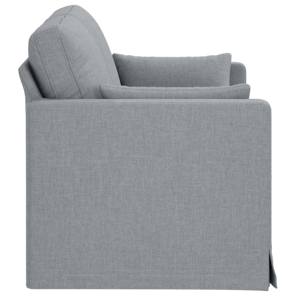 Divano Grigio chiaro 139 x 78 x 80 cm Tessuto