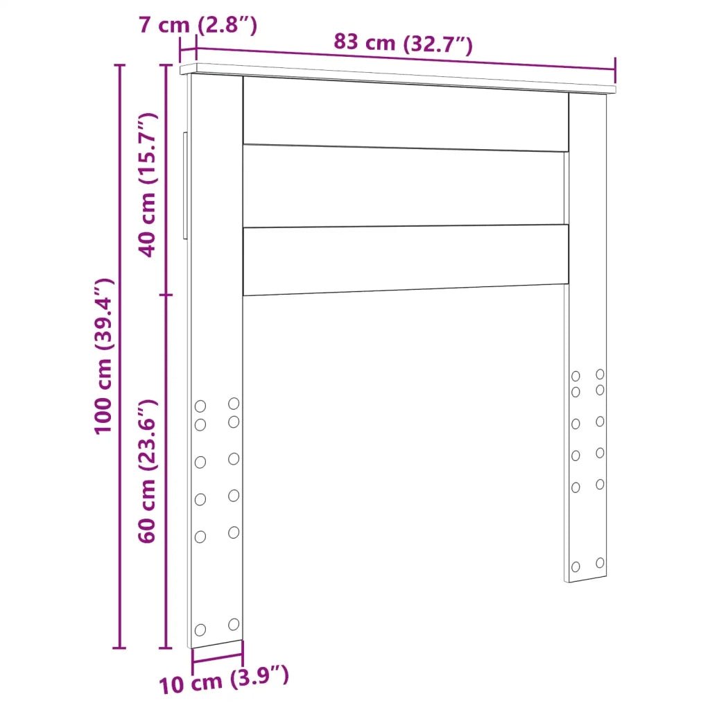 Testiera | Testata Bianco Legno multistrato