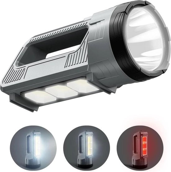 Lampada da tasca multifunzionale ricaricabile - alta luminosità 6000 lumen - super luminosa e potente - torcia per uso domestico e all'aperto