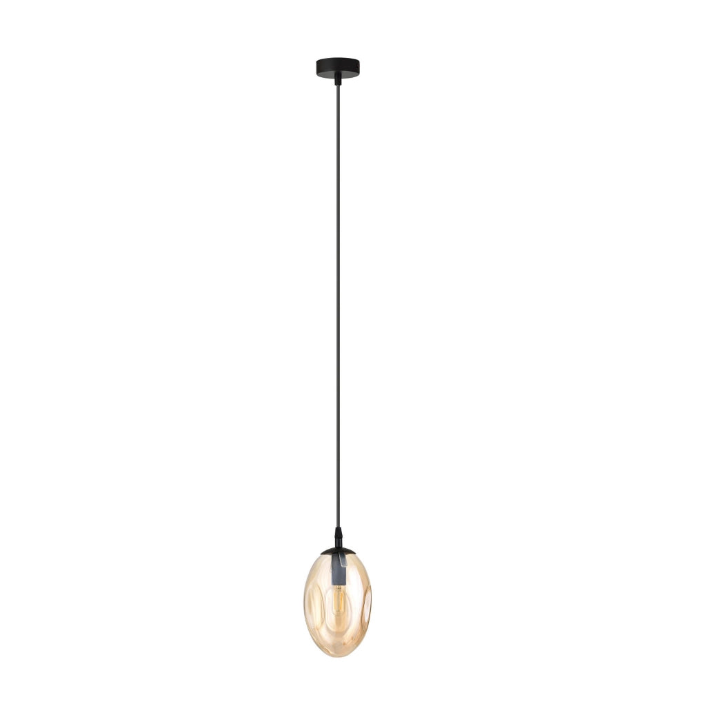 Lampada a sospensione Emibig Astral E14 vetro miele