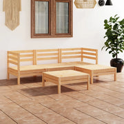 Set Divani da Giardino 5 pz in Legno Massello di Pino cod mxl 43128