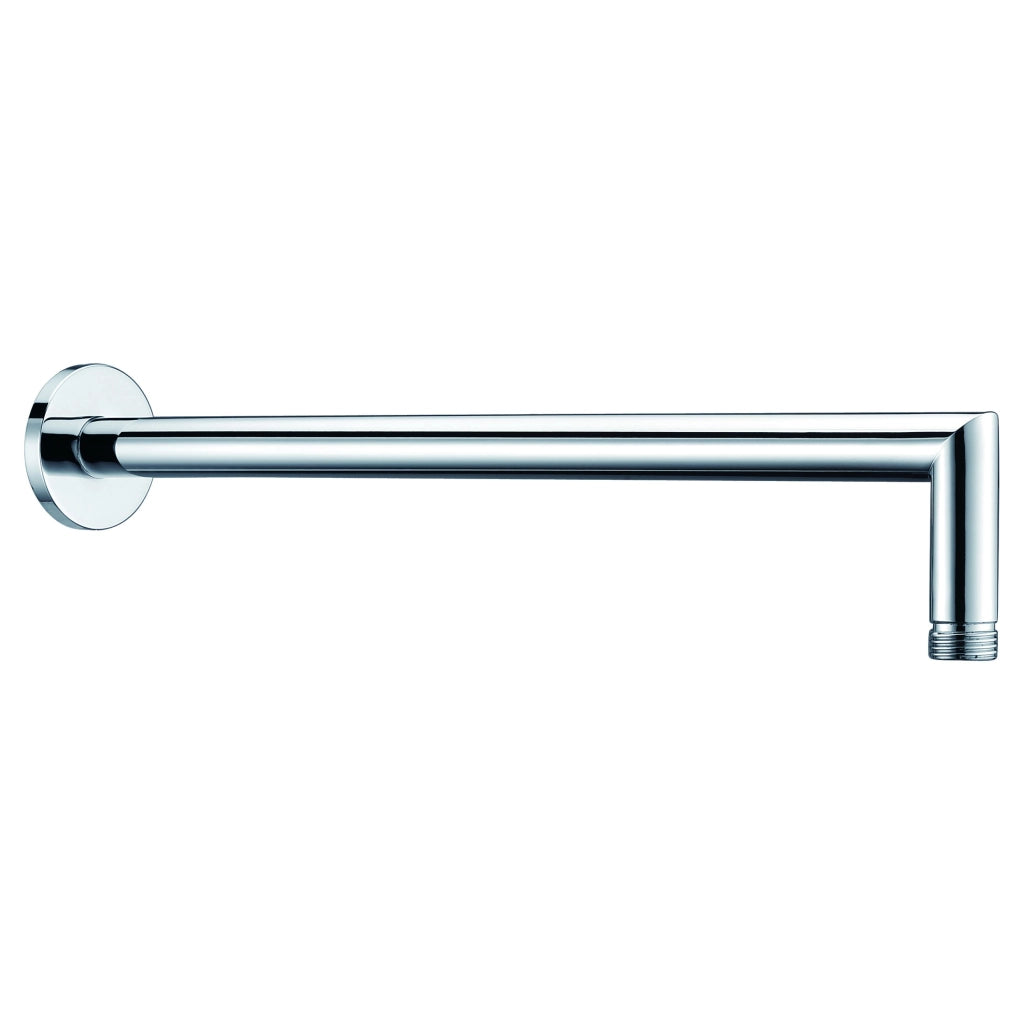 IMEX Tubo a muro tondo in acciaio e ottone cromato supporto a parete rotondo finitura cromata modello Imex-BPF002