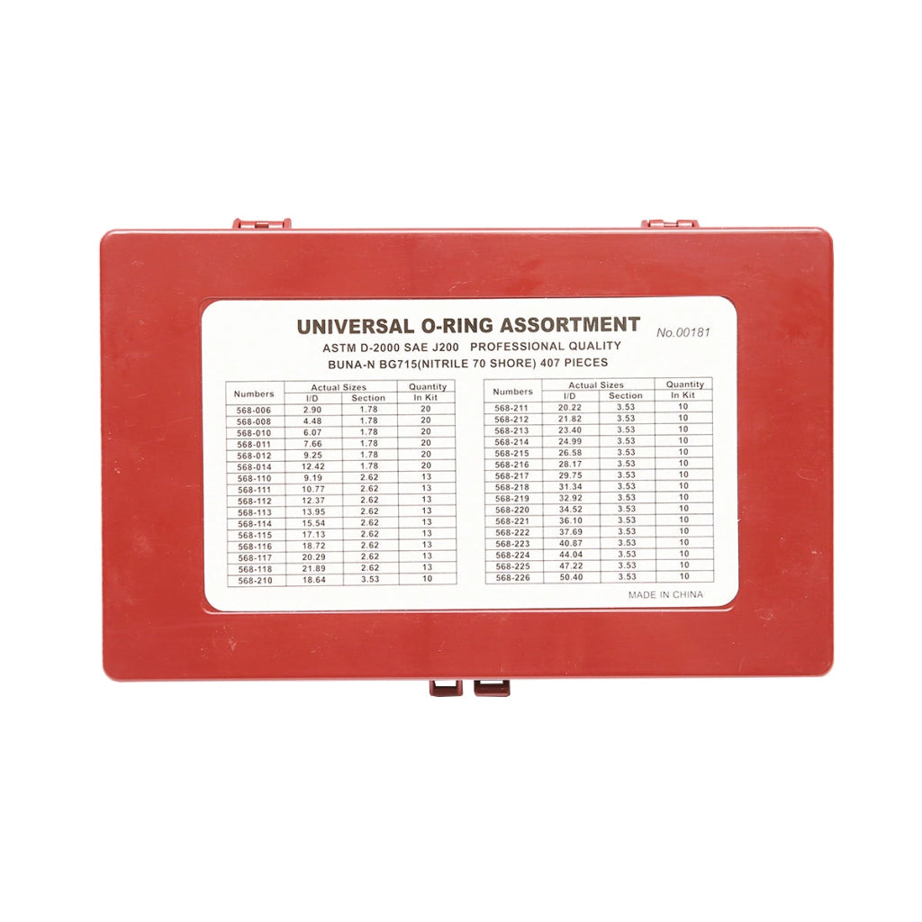 Kit O-ring metrico da 407 pezzi.
