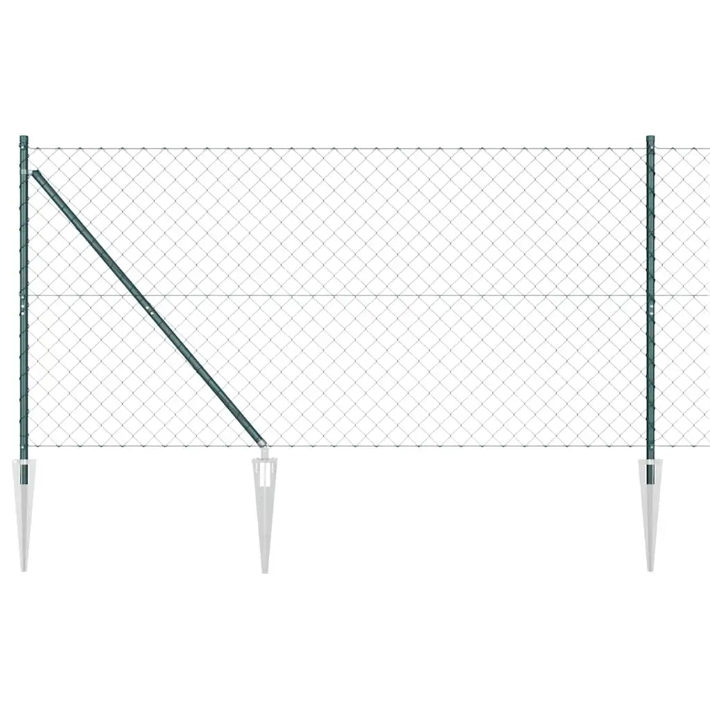 Palo della recinzione Verde 10 x 1,4 m (rete 40 x 40 mm)