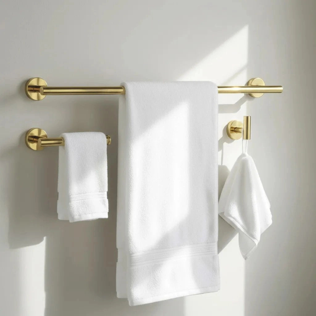 Set Accessori Da Bagno Ari Gold 4 Pezzi