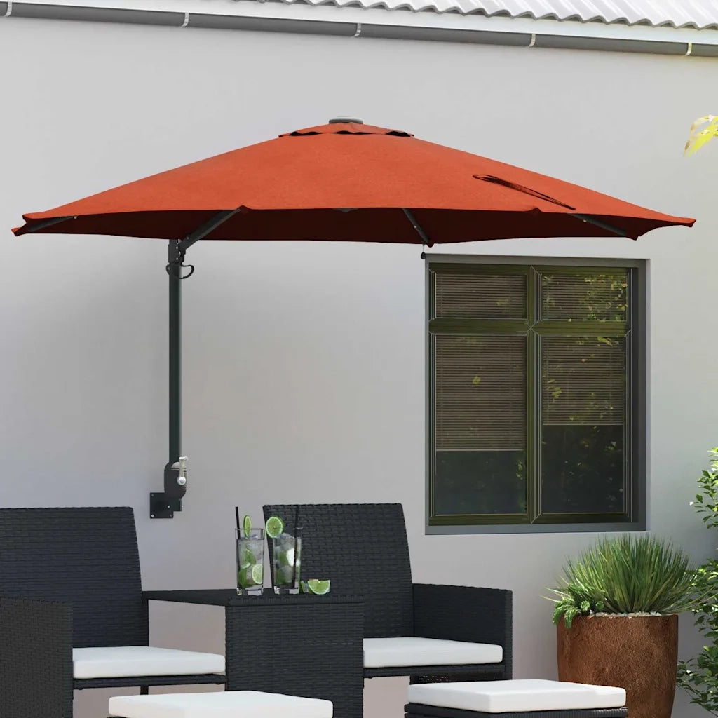 Ombrello | Parasol da giardino Terracotta 248 x 248 x 148 cm