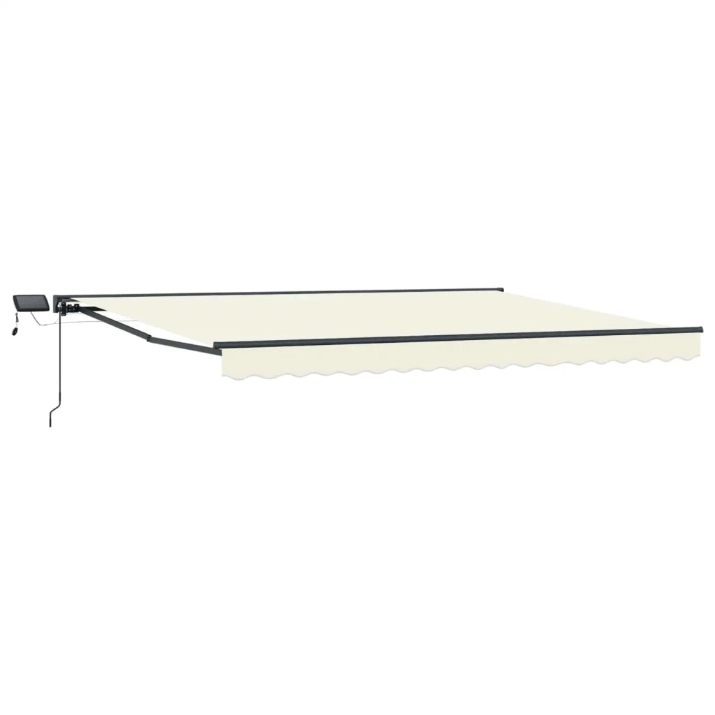 Cornice per Tenda Manuale con LED Crema e Antracite 4,5 × 3,5 m 3420896
