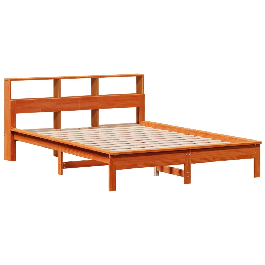 Letto senza Materasso Marrone Cera 150x200 cm in Legno di Pino 3309736