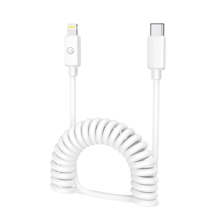 CAVO DI RICARICA A MOLLA USB-C/LIGHTNING LOSTECH 120 cm - LOSTECH