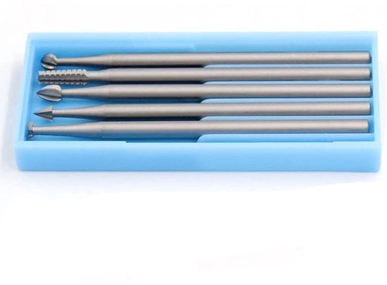 Set di punzoni per incisione professionale - 6 pezzi - lamiera di wolfram - lama snidrice - diametro 2,35 mm - adatto per lavorazione del legno - resistente e duraturo - coltelli per incisione