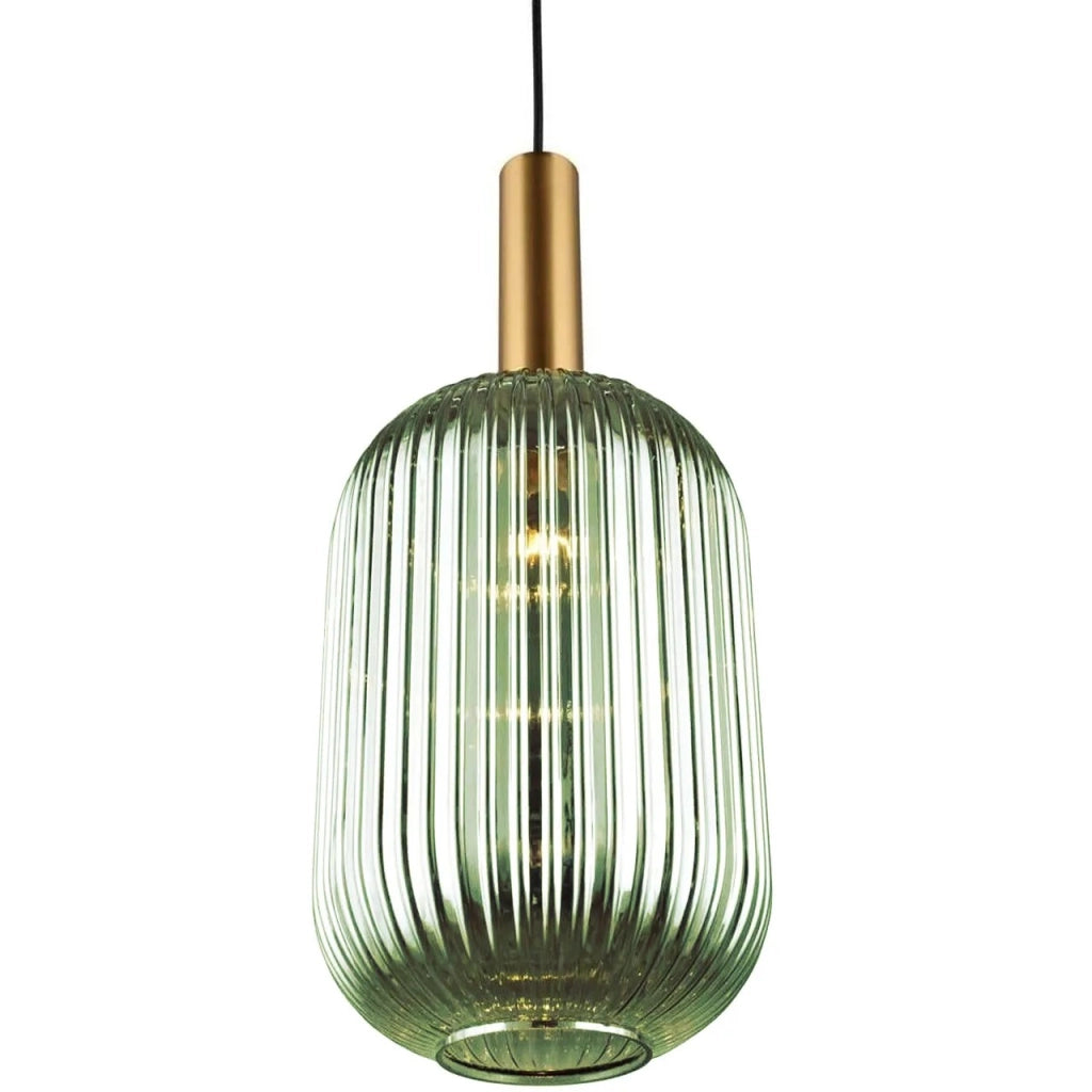 Lampada Da Soffitto Pensile Di Vetro Verde APP459-1CP