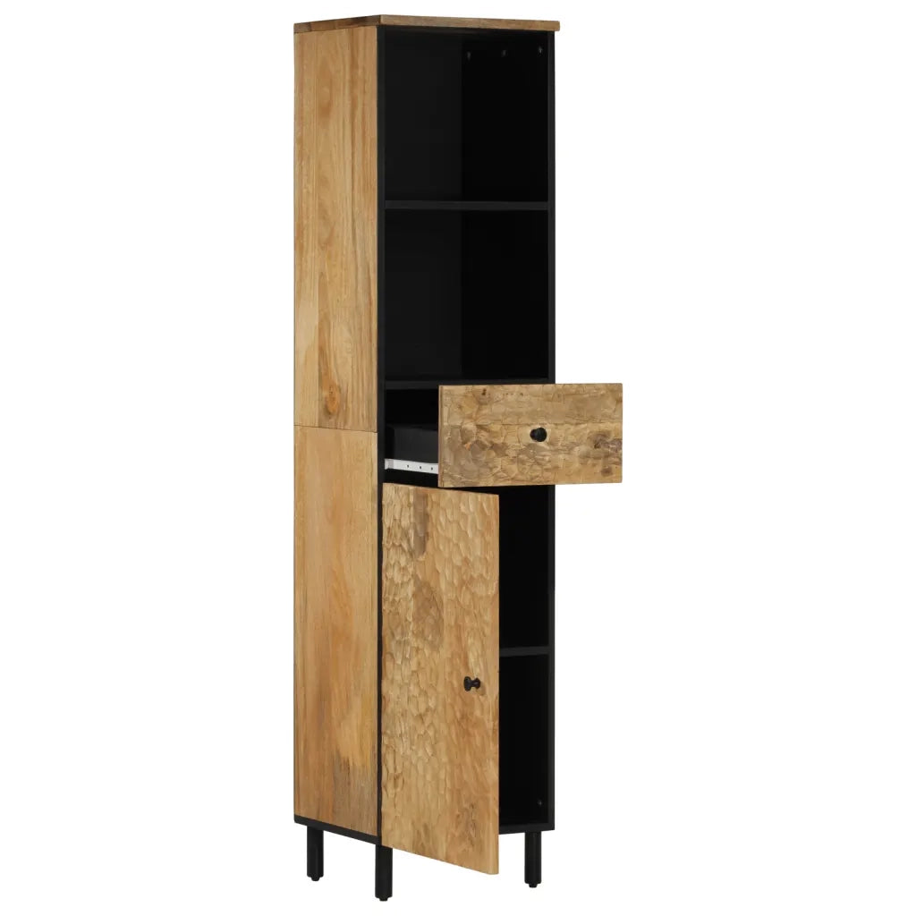Mobile da Bagno 38x33x160 cm in Legno Massello di Mango 356913
