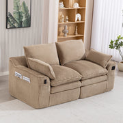 Divano 2 Posti Modulare in Tessuto con Cuscini ¨C MINIMAL ¨C Khaki