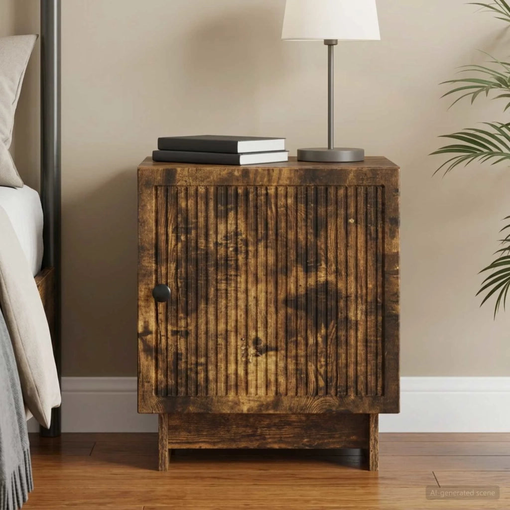 Armadio da Notte Rovere Fumo 43 x 34,5 x 50 cm 893885