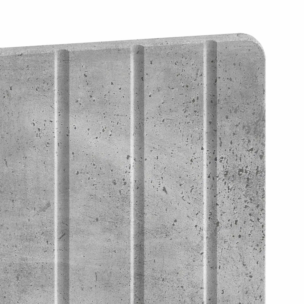 Testiera da Muro ZWOLLE Grigio Cemento Legno ingegnerizzato 896498